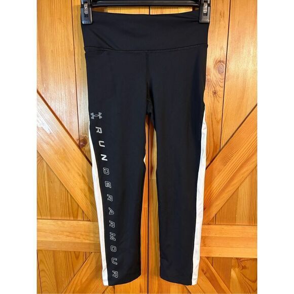 Under Armour compression leggings Capris black size XS (4695) - Picture 1 of 7